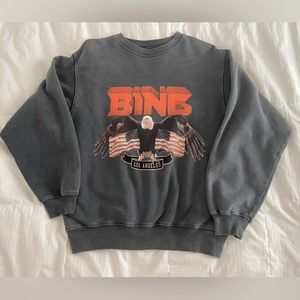 ANINE BING VINTAGE EAGLE SWEATSHIRT XS